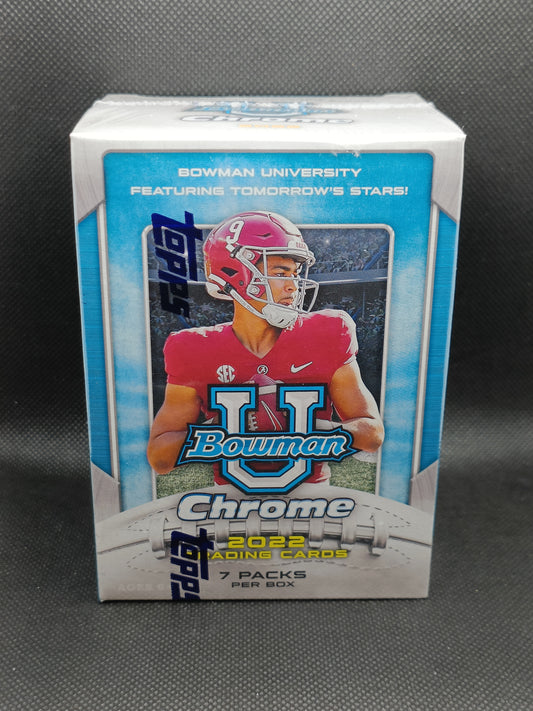 2022 Bowman Chrome University Football - Blaster Box